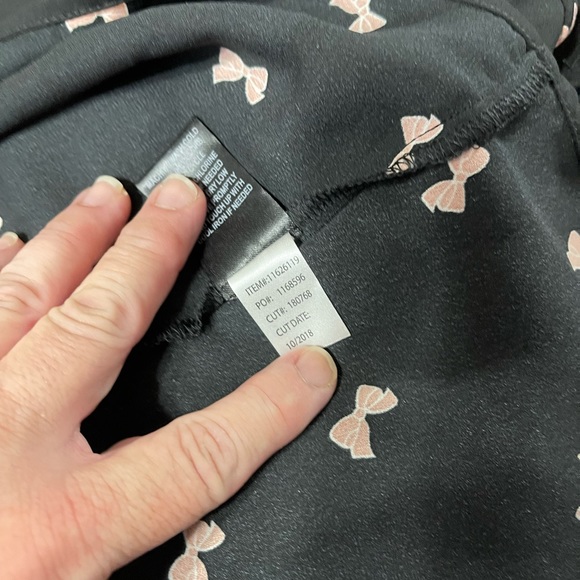 Torrid black bows hi/lo georgette blouse - Picture 4 of 15